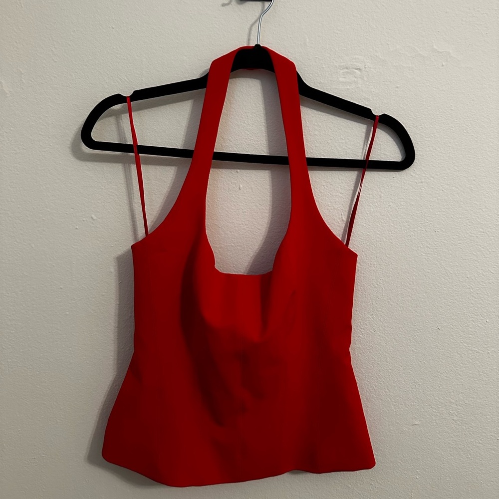ZARA Red Hater Top - NEW WITH TAGS